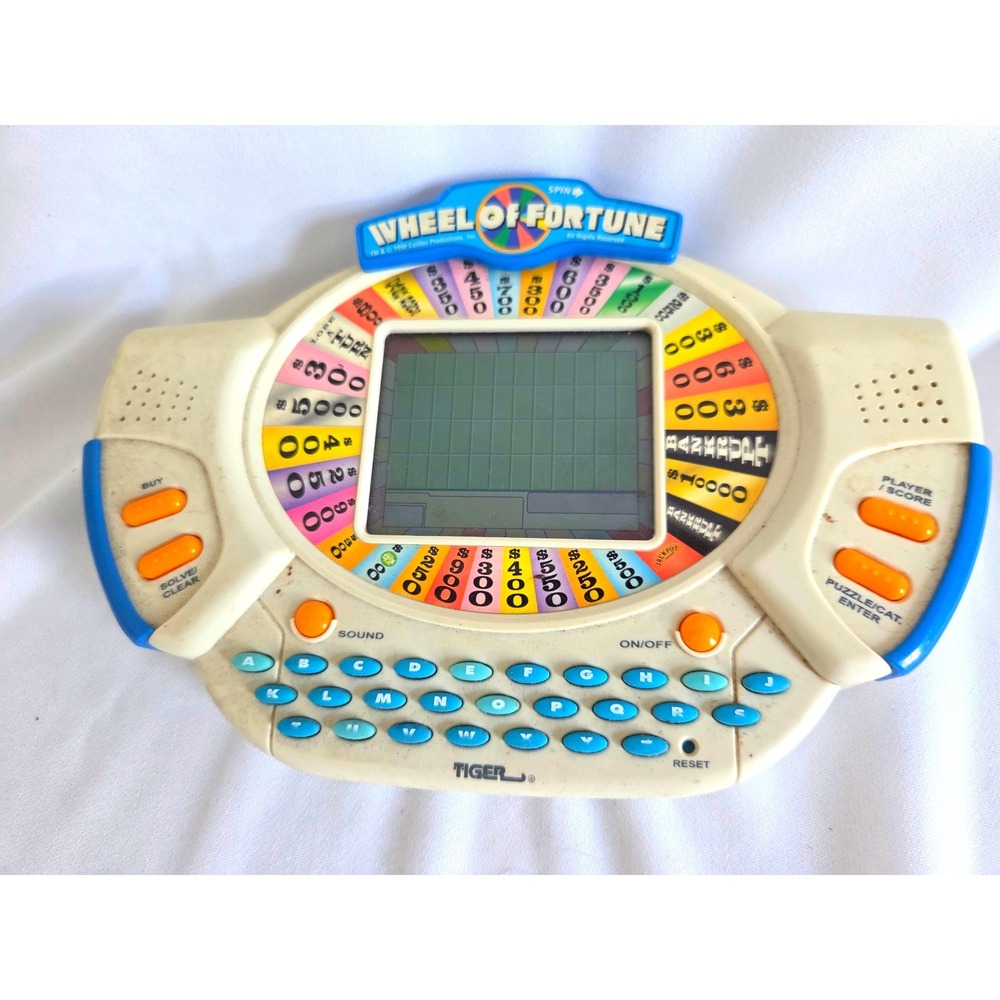Vintage 1999 Wheel of Fortune Handheld Game Retro Toy